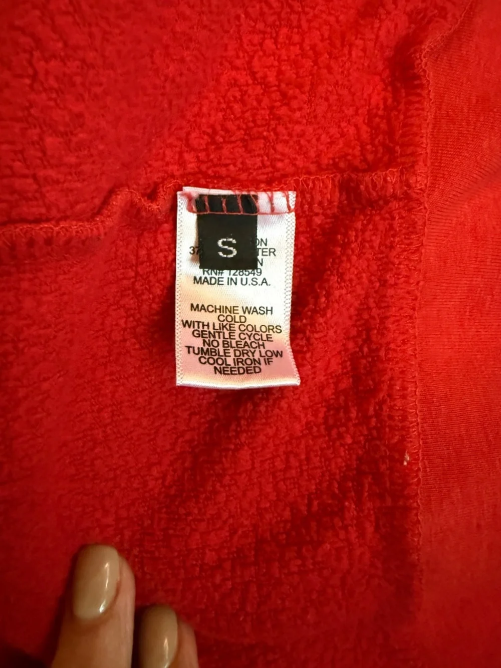 Aviator Nation 5 Stripe Hoodie - Red, Size S - Picture 7 of 7